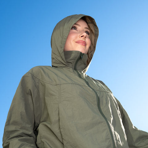 Deluxe Hooded Sun Jacket Lightweight UPF 50+