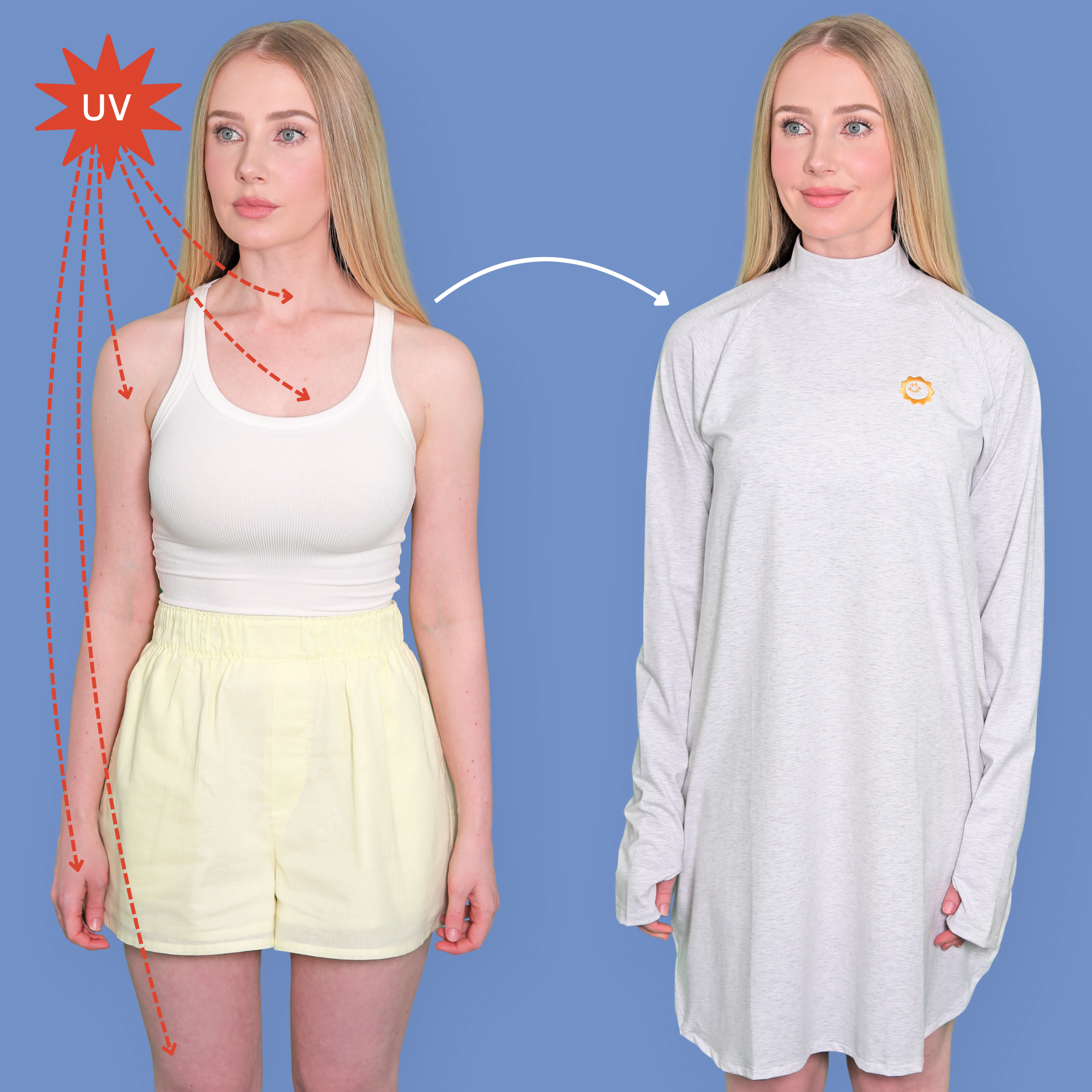 Sun Smock Turtleneck Long