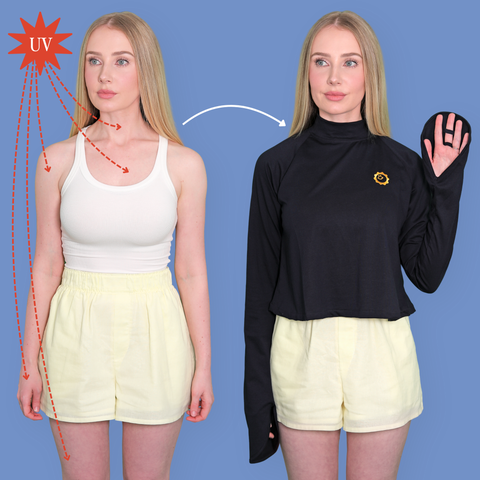 Sun Smock Turtleneck with Gloves