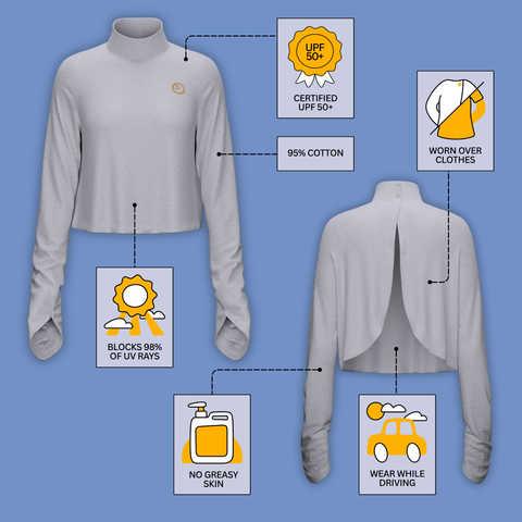 Sun Smock Turtleneck with Gloves