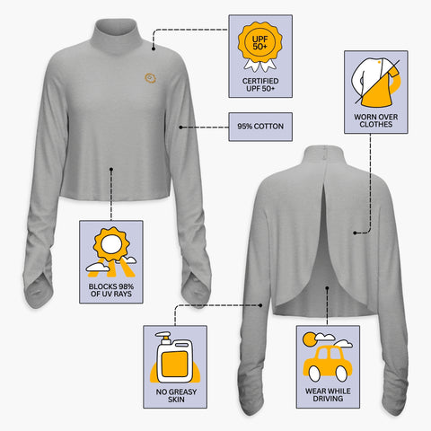 Sun Smock UPF 50+ Driving Top with Gloves