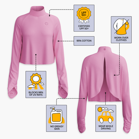 Sun Smock UPF 50+ Driving Top with Gloves