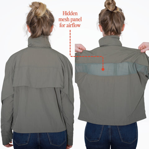 Deluxe Hooded Sun Jacket Lightweight UPF 50+