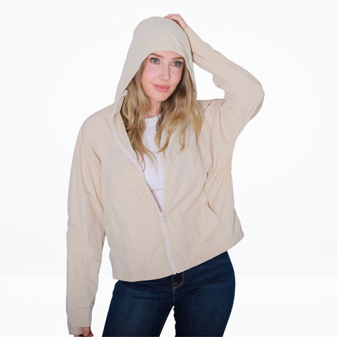 Deluxe Hooded Sun Jacket Lightweight UPF 50+